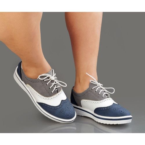 Ladies Quality Closed Brogues Two Colours