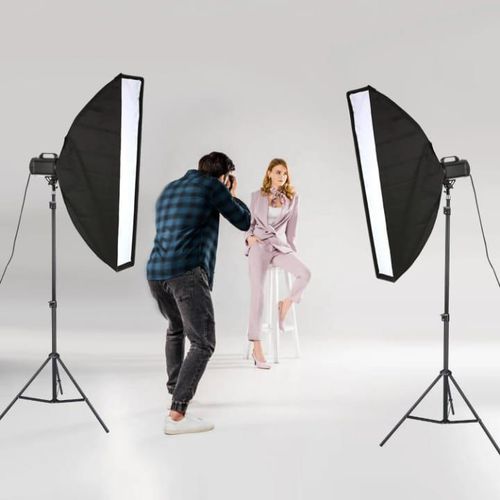 Photography Soft Box Set 50x70CM With 2.1M Tripod Stand ,Video Soft Box Camera Equipment Photography Studio Softbox