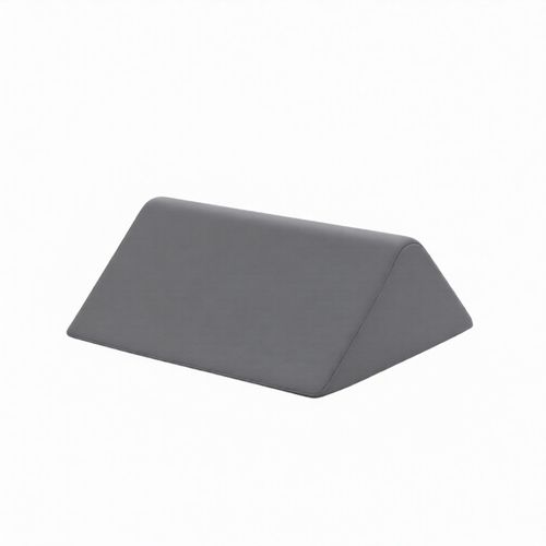 Knee Wedge Pillow, Leg Support Cushion, Bed Wedge for Sleeping, Triangle Knee Support Pillow, Leg Elevator, Medium Soft Firmness, Grey