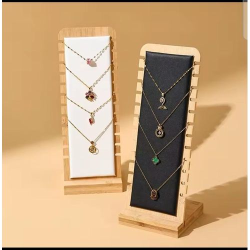 Vertical Necklace Holder Jewelry Organizer Stand Tree Rack Display Hanger for Earrings Bracelets Rings Necklace Storage Stand Space Saving Vanity Organizer for Women Girls