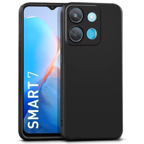 Soft Silicone Back Cover for Infinix Smart 8 - Pink, anti-fingerprint, anti-scratch, durable silicone case