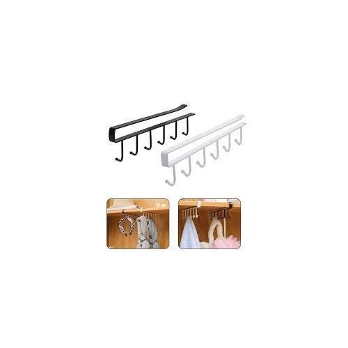 2pcs Mug Hooks Under Cabinet Cups Storage Hook Multifunction Self Adhesive Coffee Cups Holder Kitchen Utensil Ties Belts Scarf Hanging Rack