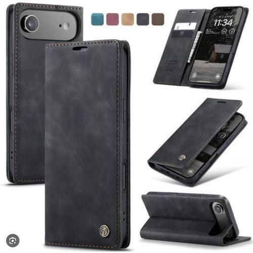iPhone 17Air Case, Premium PU Leather Flip Case Cover with Folding Stand Function Card Holder Stand Function for iPhone 17 Air