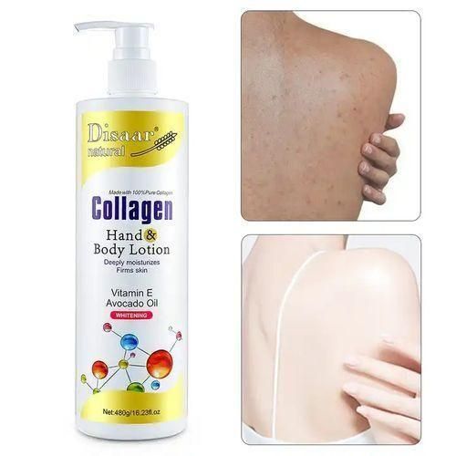 Collagen Hand Body Lotion Deeply Moisturizes Firms Skin With Whitening Vitamin E And Avacado Oil