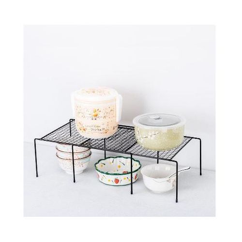 Expandable Shelf Organizer Extendable Shelf Rack Kitchen Pantry Cabinet Storage Spice Shelf Riser Rack Retractable Shelf Raiser
