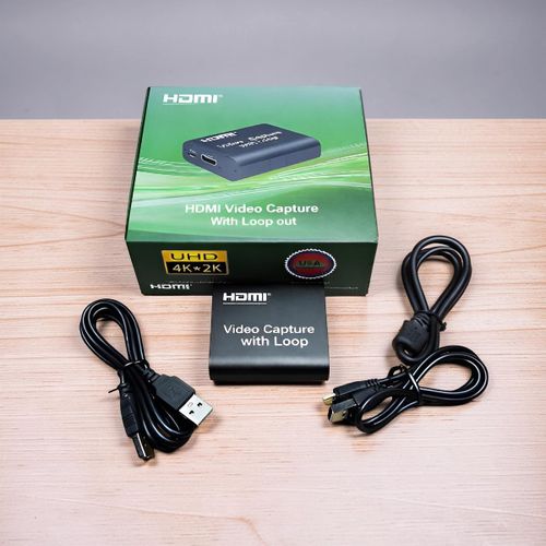 HDMI Video Capture Card with Loop Out 1080P Full HD USB 2.0 Live Streaming Device