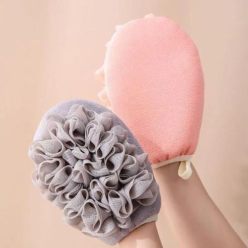 Premium Exfoliating Bathing Glove - Deep Cleansing Body Scrub Mitt for Shower and Bath - Dead Skin Cell Remover and Skin Smoothing Massage Glove - Durable Multi-Color Textured Scrubbing Glove