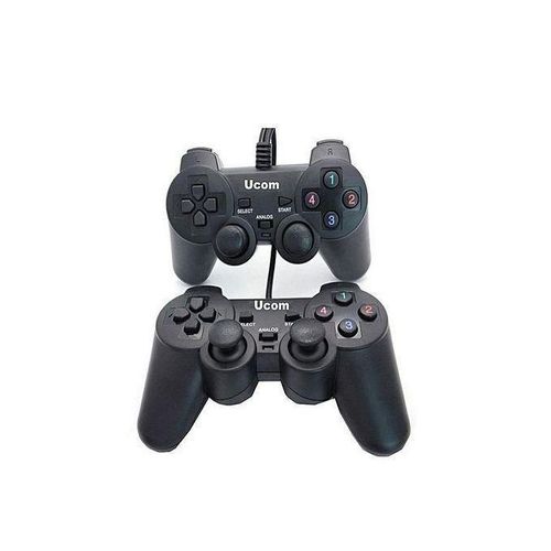 UCOM Double - PC/Phone USB Dualshock Game Controller Twin Pad - Black