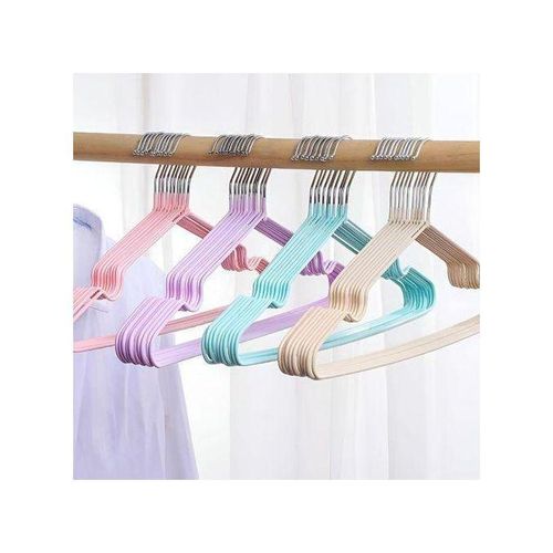 coloured non slip 40cm stainless steel hangers