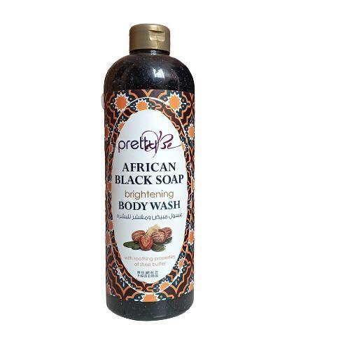 African black soap brightening exfoliating body wash