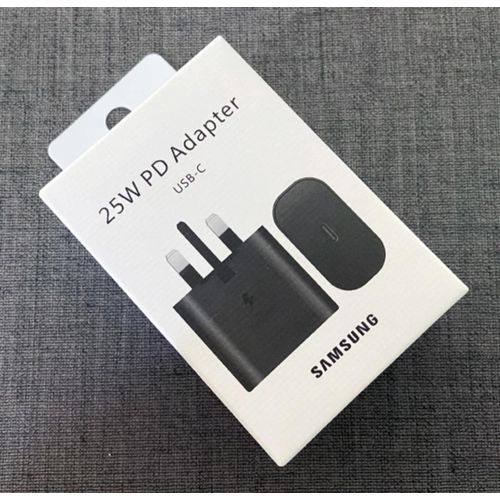 25Watts Super Fast Charger Adapter With Type C Output For Galaxy A06A06SA16 A26A36A56 A05 A05s A14 A15 A23 A24 A25 A33 A34 A35 A53 A54 A55 A74 And All S Series