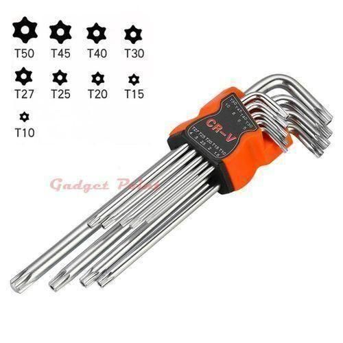 Hex Torx Allen Key Wrench Set With Hole T10-T50 9PCs