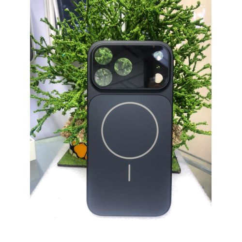 iPhone 17 Air Poker AG Glass Magnetic Converter Case - iPhone Back Sheet Upgrade Protective Cover - Black