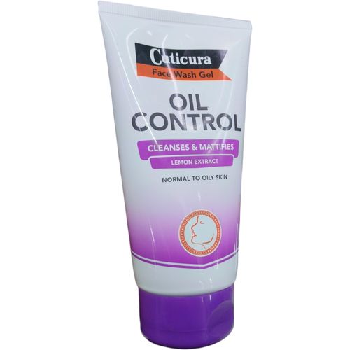 Cuticura Oil Control Lemon Face Wash Gel Normal To Oily Skin Cleanses Mattifies nk