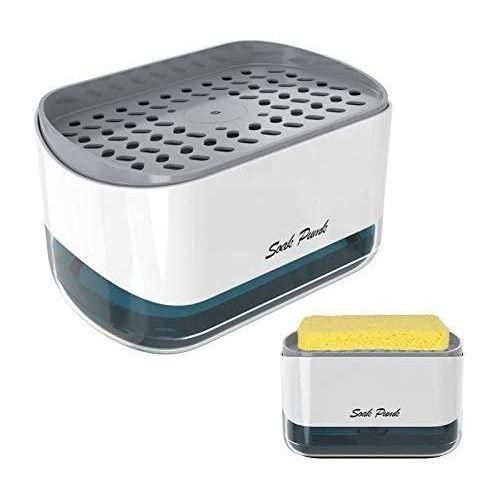 Soap pump and sponge caddy