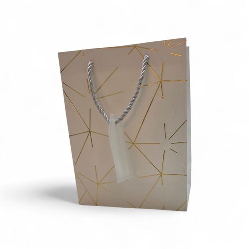 lace print gift bags with a glossy finish for birthdays Wedding Graduaation Date - White