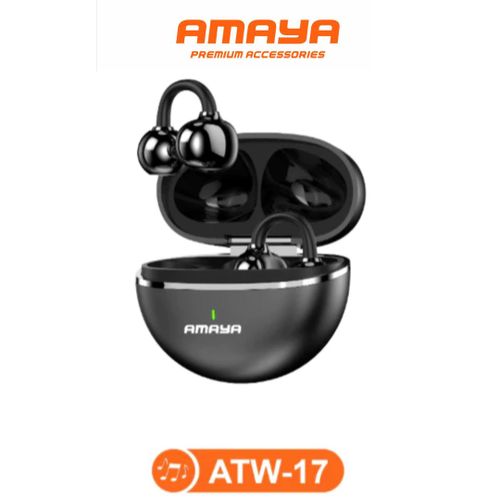 ATW-17 Wireless Sports Earbuds 300mAh Deep punch bass Upto 36 hours playtime - Black