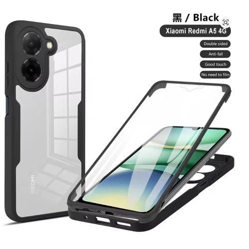 XIAOMI Redmi A5 Transparent, Clear And Colorless With Black Edges Unique And Stylish Full Protection Phone Case/ Cover