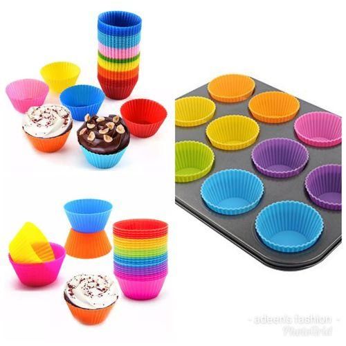 Re-usable Silicon Queen Cake Molds, 12 Pieces Set