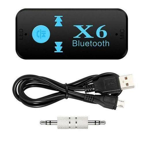 X6 3~in~1 Bluetooth Audio Receiver Nsmitter 3.5mm AUX Car USB Music Player Speaker