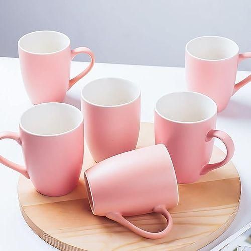 Sundabest Pink Coffee Cups, Set Of 6 (19540)