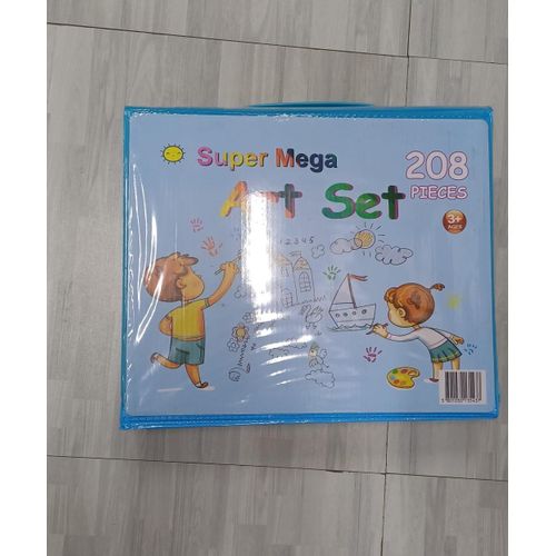 208 Pieces Kids Art Set – Complete Drawing & Painting Kit for Children Creative Learning