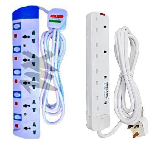 HOME BEST 5 WAY POWER EXTENSION WITH LONG CABLE FOR ELECTRONIC DEVICES Shaving Machine FREE 4 WAY POWER EXTENSION