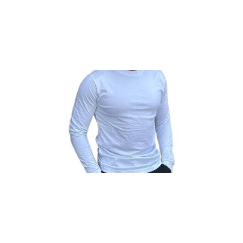 Long Sleeve Tshirts Cotton White-M