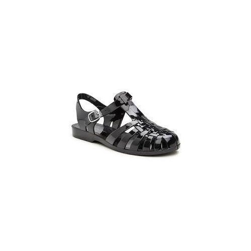 Black Plastic Sandals