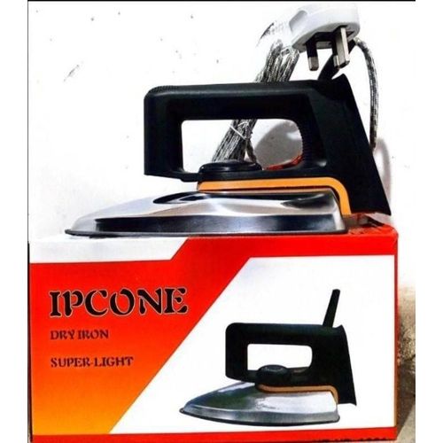 Dry Iron Box High Performance Non-Stick Soleplate Fast Heating Easy Glide Compact Lightweight Design Safe Reliable Durable Home Office Essential