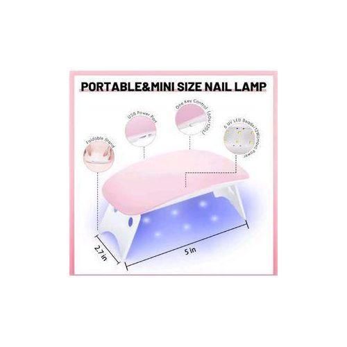sun 6W Mini Nail Lamp Dryer Machine Portable 6 LED UV Manicure Lamp Home Use Nail Lamp For Drying Polish Varnish With USB Cable