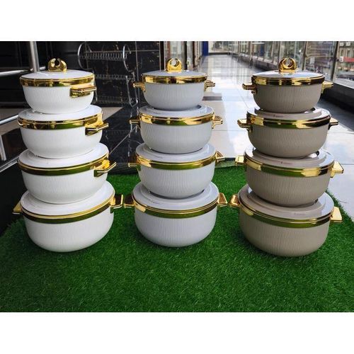 Set of 4 Hotpots 1000ml 1500ml 2500ml 3500ml