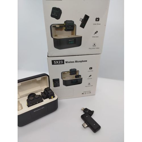 SX23 Wireless Interview Microphone with Charging Case for Seamless Video and Audio Filming