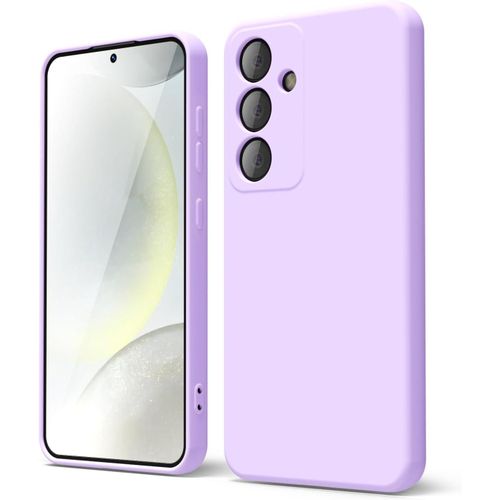 Soft Silicone Slim Fit Cover Anti-Scratch Shockproof Case for Samsung Galaxy S24 Plus - Purple