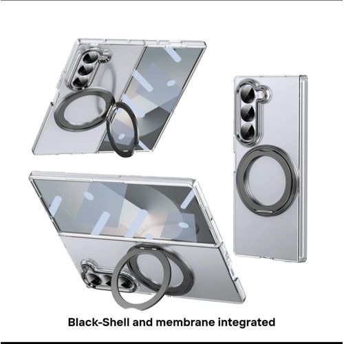 silver shell and membrane integrated Clear case for Fold 6