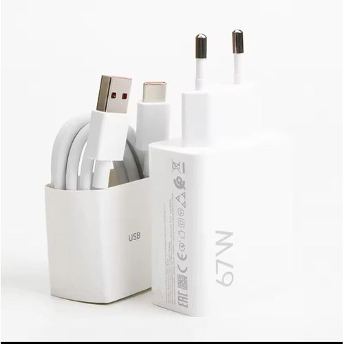 67W Extreme Fast Charging Adapter Suit USB-C Charger Cable for Android Phones Tablets