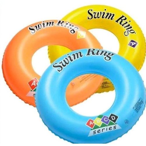 Inflatable Swim Ring Float Heavy Duty PVC Pool Safety Tube 5080cm Kids Adults Water Float Beach Lake Swimming Aid ABC-D Series