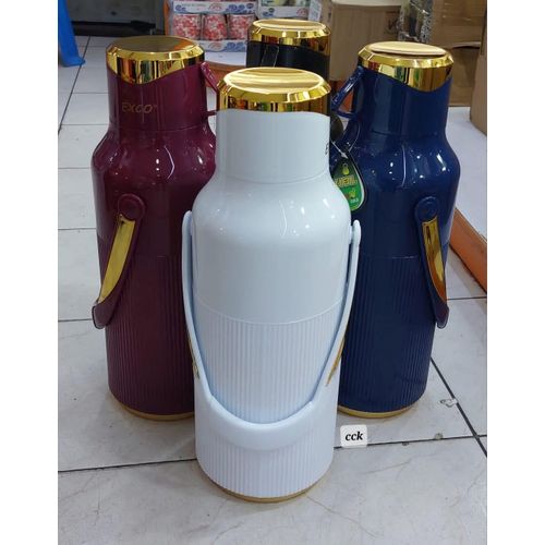 3.2L Insulated Vacuum Flask - High Capacity Hot & Cold Thermal Pot with Double-Wall Glass Liner, Easy-Pour Spout, and Sturdy Carry Handle for Home, Office, and Outdoor Use