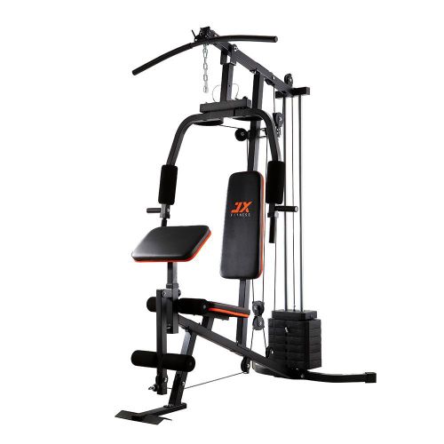 Home Multi Gym 32kg Weight Stack Single Station Strength Training Machine Aircraft Cables JX-911