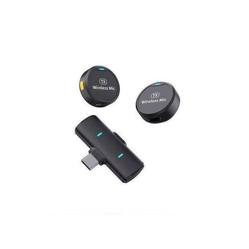 Type C Wireless Microphone Button Magnetic Microphone With Large Capacity Long Endurance Professional Wireless Microphone