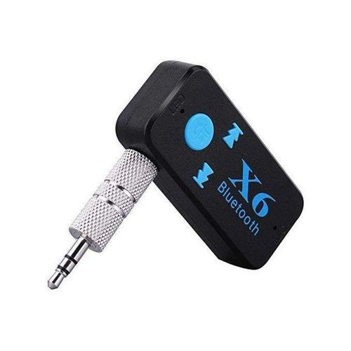 Auto Car Bluetooth V5.0 X6 Adapter Receiver Audio Stereo Hands-Free Aux Kit Support TF Card A2DP