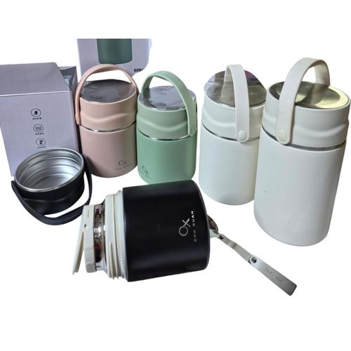 Food Flask With Spoon 800ml – Insulated Hot & Cold Beverage Container