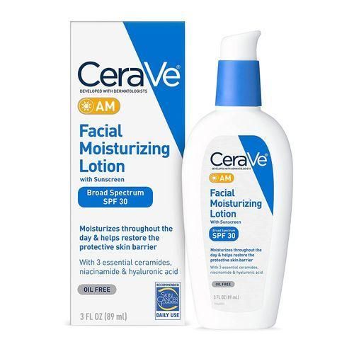 CeraVeé AM Facial Moisturizing Lotion with SPF 30 Oil-Free Daily Moisturizer