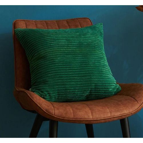 1PC Thick Corduroy Cozy Corn Stripe Pillow Cover-Green