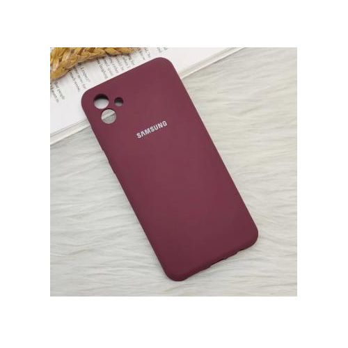 Soft Silicone Back Cover for Samsung Galaxy A05 - Maroon, anti-fingerprint, anti-scratch, durable silicone case