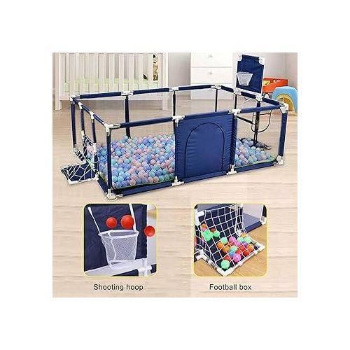 Baby Playpen with Mat 50x50 Inch – Sturdy Safety Fence