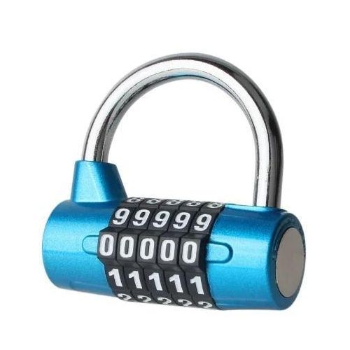 Stellar 50 Heavy Duty Five Digit Combination Padlock for Garage Door and Fence