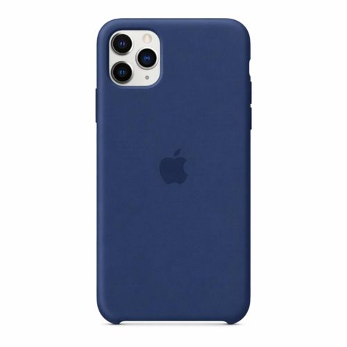 Silicone Case for iPhone 12, 12 Pro, (Pro Model), Dark Blue, Silicon