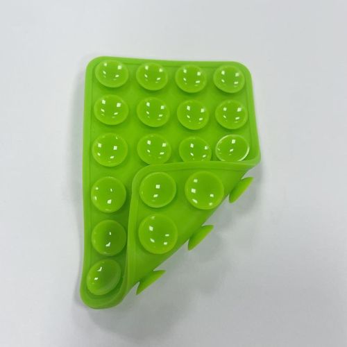 Self-Adhesive double sided Silicone Phone Anti-Slip 24 Suction Cups - Durable, Easy to Use, Long-Lasting Phone Grip for Mobile Devices & Power Banks, Compatible with Most Smartphones- LIME GREEN