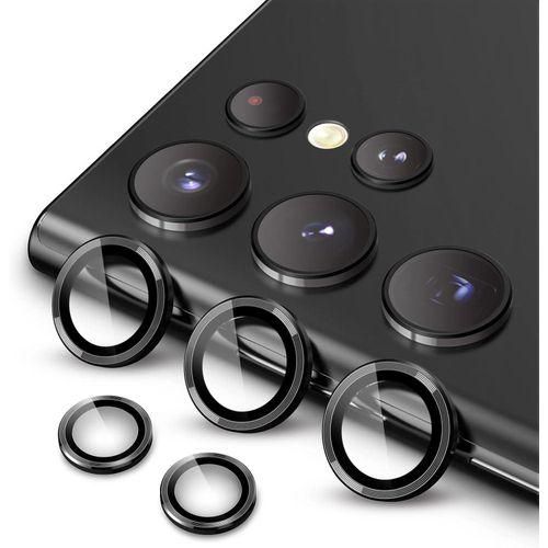Black Metal Ring Camera Lens Protector for Samsung Galaxy S23 Ultra
